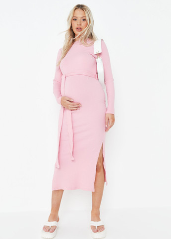 Светло-розовое кэжуал платье для беременных Missguided однотонное