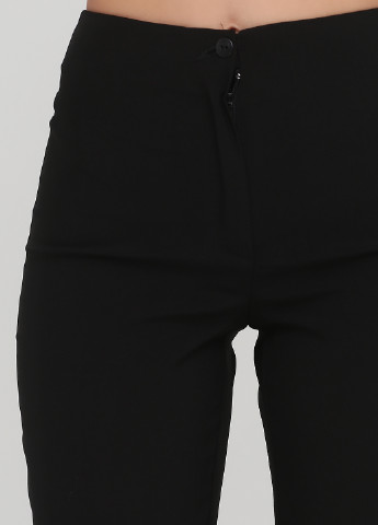 Черные кэжуал демисезонные прямые брюки Angel