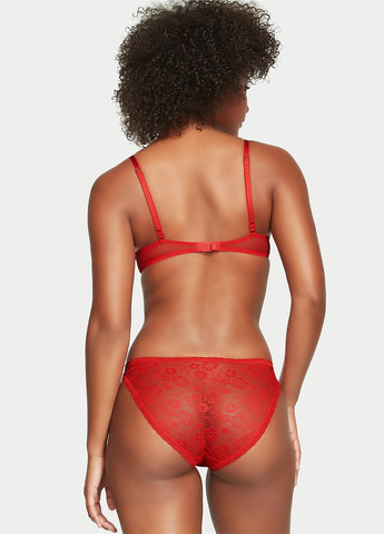 Червоний демісезонний комплект (бюстгальтер, трусики) Victoria's Secret