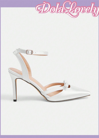 SHEIN Туфли слингбеки белый з текстиль, китай — лето (365497223)