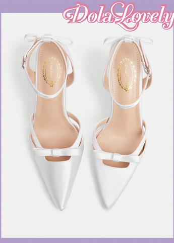 SHEIN Туфли слингбеки белый з текстиль, китай — лето (365497223)