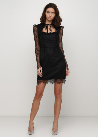 Чорна коктейльна сукня з відкритою спиною Gepur