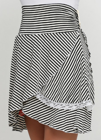 Черно-белая кэжуал в полоску юбка Killah