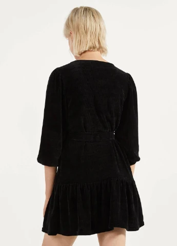 Черное кэжуал платье Bershka однотонное