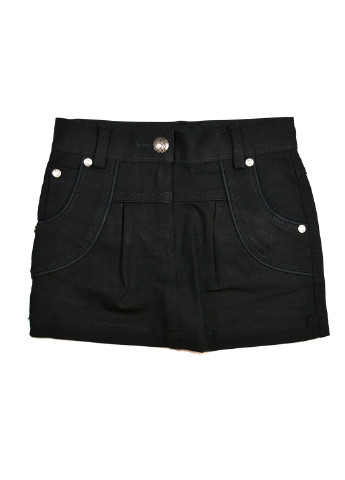 Черная джинсовая однотонная юбка Wojcik мини