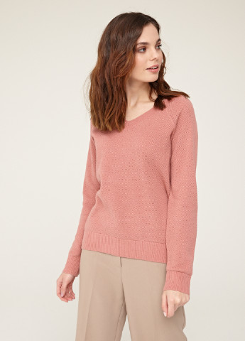 Рожевий демісезонний джемпер пуловер SELA