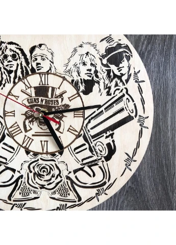 Концептуальний настінний годинник в інтер`р "Guns N` Roses" 7Arts (253566964)