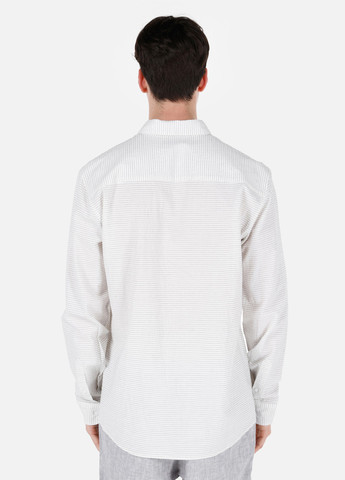 Молочная кэжуал рубашка в полоску Colin's