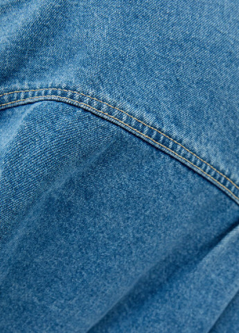 Синя літня жіноча сорочка джинсова Bershka