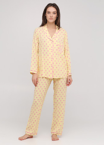 Помаранчева всесезон піжама (сорочка, штани) рубашка + брюки Mon Monde