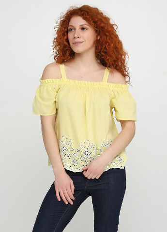 Желтая летняя блуза Primark
