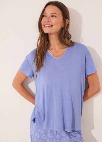 Синя всесезон піжама (футболка, штани) футболка + штани Women'secret