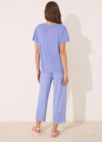 Синя всесезон піжама (футболка, штани) футболка + штани Women'secret