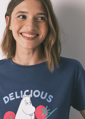 Синяя всесезон пижама (футболка, брюки) футболка + брюки Women'secret