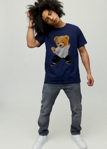 Темно-синя футболка чоловіча YAPPI