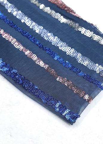 Синя вечірня сукня з відкритими плечима SHEIN однотонна