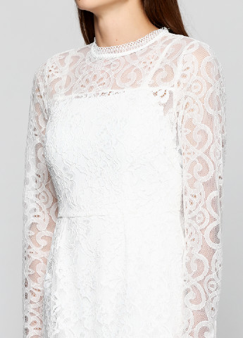 Белое коктейльное платье Silvian Heach однотонное
