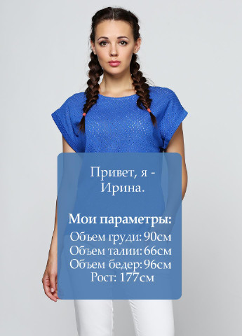 Синяя летняя футболка Kristina Mamedova