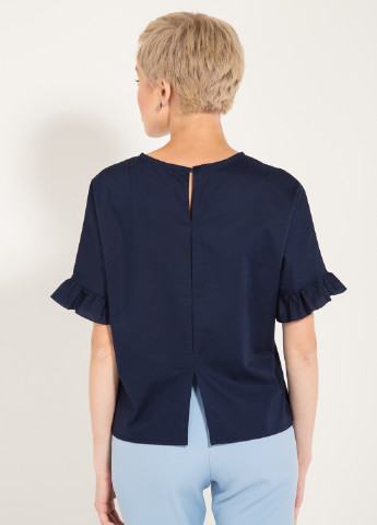 Темно-синяя летняя блуза Bessa