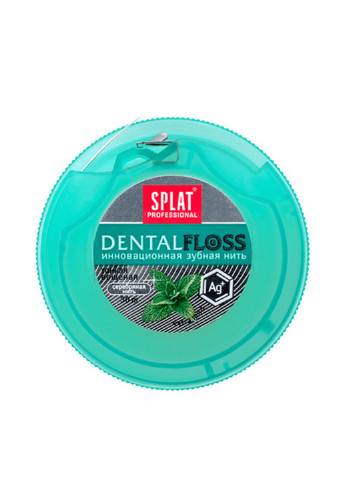 Зубная нить Dental Floss c экстрактом мяты и волокнами серебра, 30 м Splat (231433136)