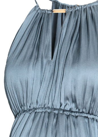 Светло-синее вечернее платье для беременных H&M однотонное