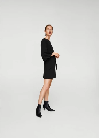 Черное кэжуал платье Mango однотонное