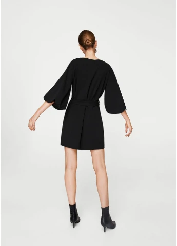 Черное кэжуал платье Mango однотонное