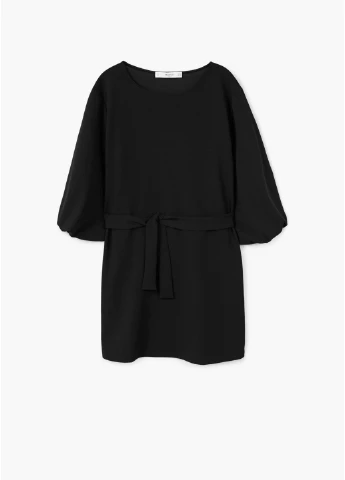 Черное кэжуал платье Mango однотонное