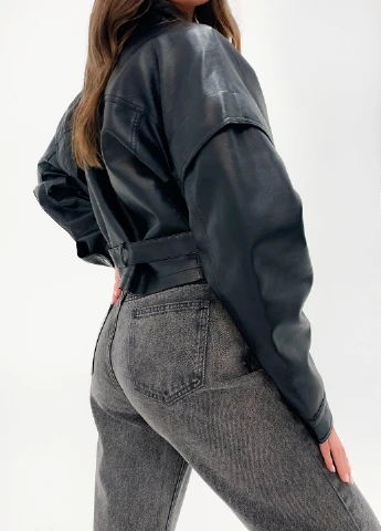 Черная демисезонная куртка Missguided