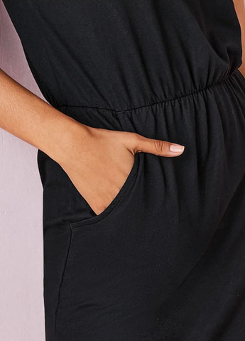 Черное кэжуал платье платье-футболка Esmara однотонное