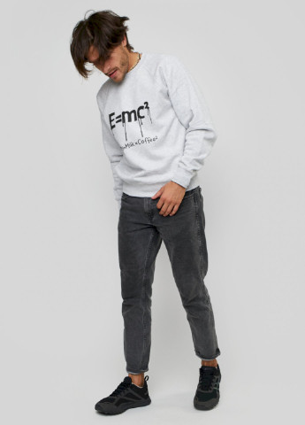 Серый свитшот мужской YAPPI рисунок (250563535)