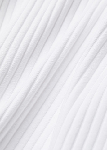 Гольф H&M однотонный белый кэжуал хлопок, трикотаж