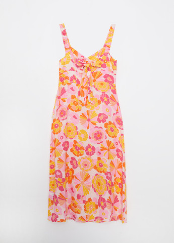 Комбинированное кэжуал платье LC Waikiki с цветочным принтом