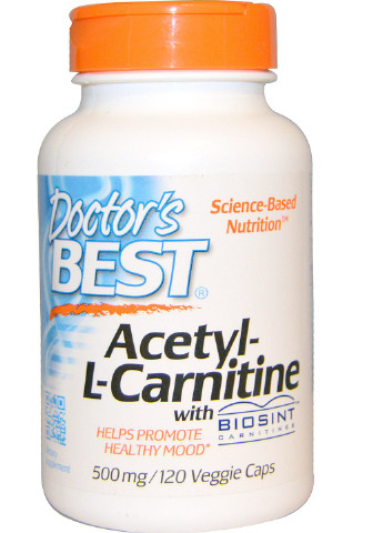 Ацетил L-Карнитин 500мг, Biosint,, 120 гелевых капсул Doctor's Best (228291852)