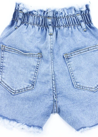 Шорти на гумці для дівчинки блакитні JEANSclub MOM (253108840)