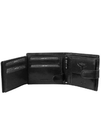 Мужское кожаное портмоне 13х10х2,5 см Buffalo Wild (232989451)