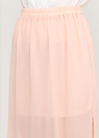 Светло-розовая кэжуал с орнаментом юбка Francesca's а-силуэта (трапеция)