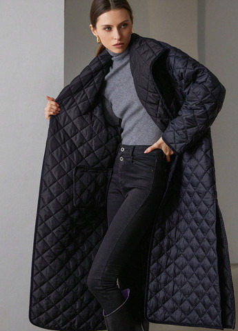 Чорна зимня куртка куртка-пальто SHEIN