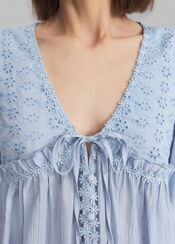 Голубая блуза SHEIN