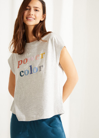 Світло-сіра всесезон футболка Women'secret