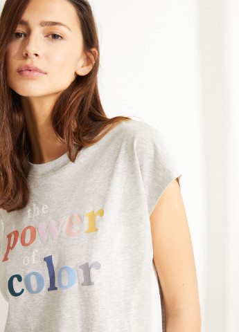 Світло-сіра всесезон футболка Women'secret
