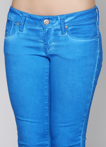 Голубые кэжуал демисезонные зауженные брюки Mavi