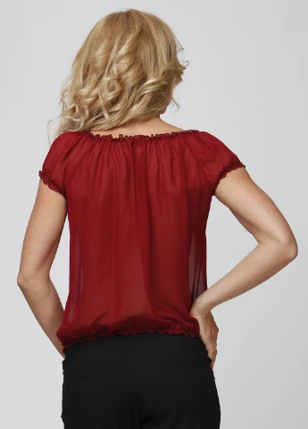 Бордовая блуза Delfin Collection