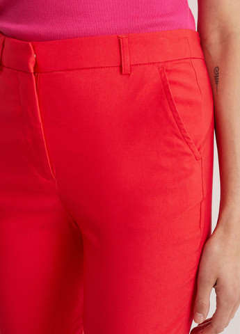 Красные кэжуал демисезонные зауженные брюки C&A