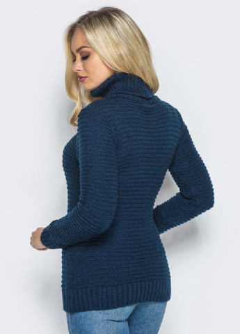 Темно-синій зимовий светр Larionoff