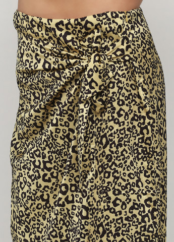 Желтая кэжуал леопардовая юбка Missguided
