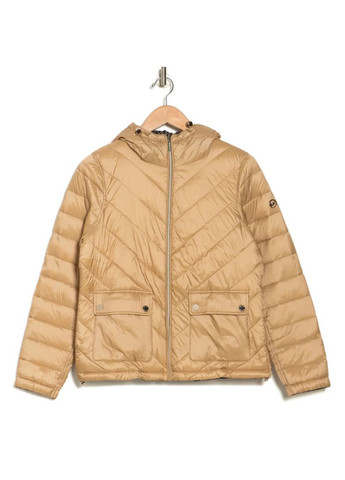 Бежевая демисезонная куртка двухсторонняя Michael Kors