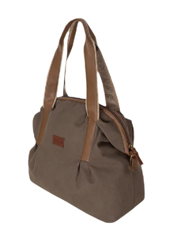 Сумка Женская Leather Canvas Коричневая S0304EX041 Exodus (254953920)