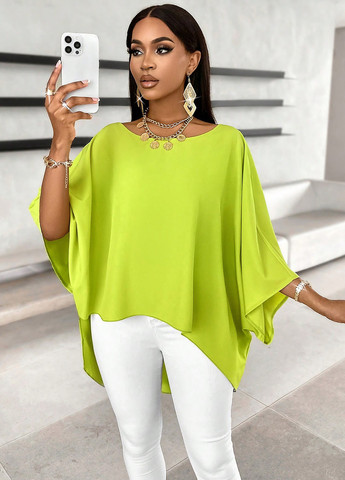 Салатова блуза SHEIN
