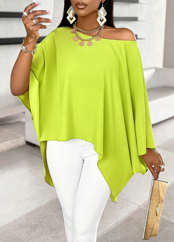 Салатова блуза SHEIN